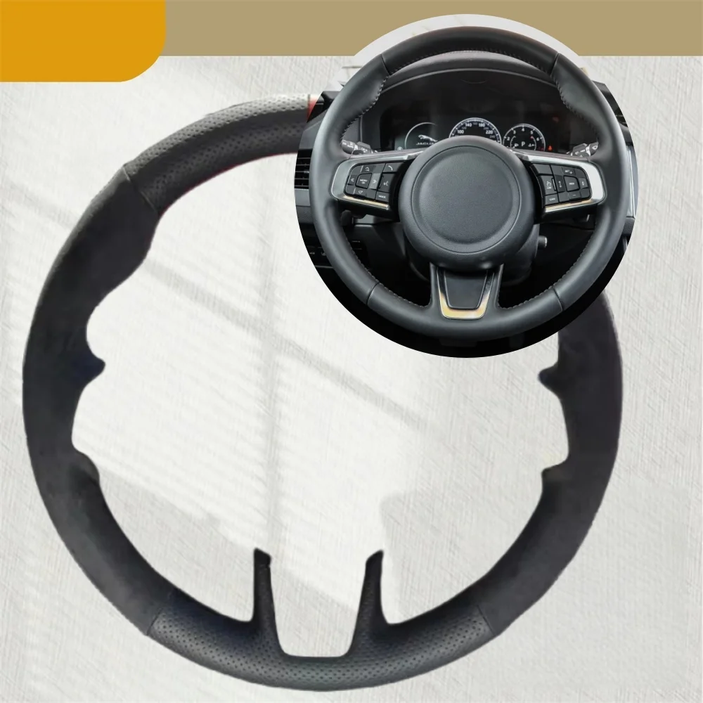 Car Steering Wheel Cover Anti Slip Breathable - ปลอกหุ้มพวงมาลัยรถยนต์สำหรับ Jaguar XFL XE XJL F-PACE