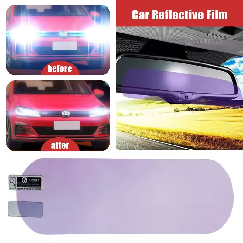 Anti Glare Car Rearview Mirror Film - ภายในรถกระจกมองหลัง Anti-Glare ฟิล์ม Night Reversing Glare