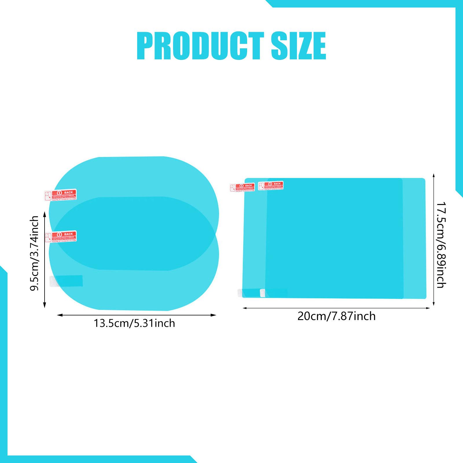 Anti Glare Car Rearview Mirror Film - ฟิล์มติดรถยนต์สำหรับกระจกข้าง ป้องกันฝ้า ป้องกันแสงสะท้อน วัสดุ PET กันน้ำ