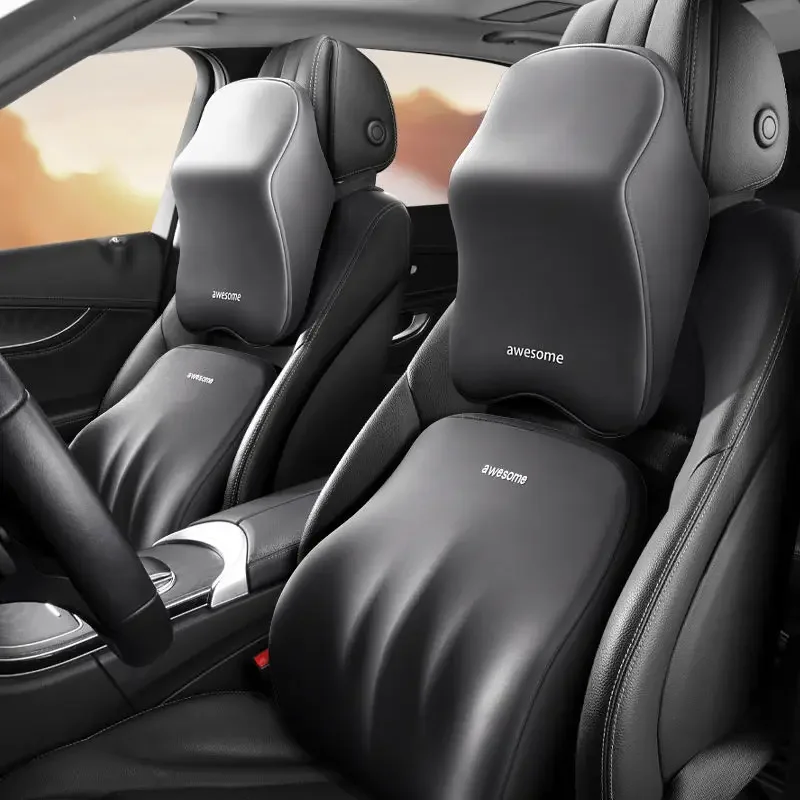 ใหม่รถ Lumbar Back Support Hea - Memory Foam Car Neck Pillow Lumbar Support บทวิจารณ์และราคา