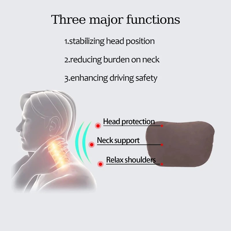 หมอนรองศีรษะสำหรับเบาะรถยนต์ ท - Memory Foam Car Neck Pillow Lumbar Support บทวิจารณ์และราคา