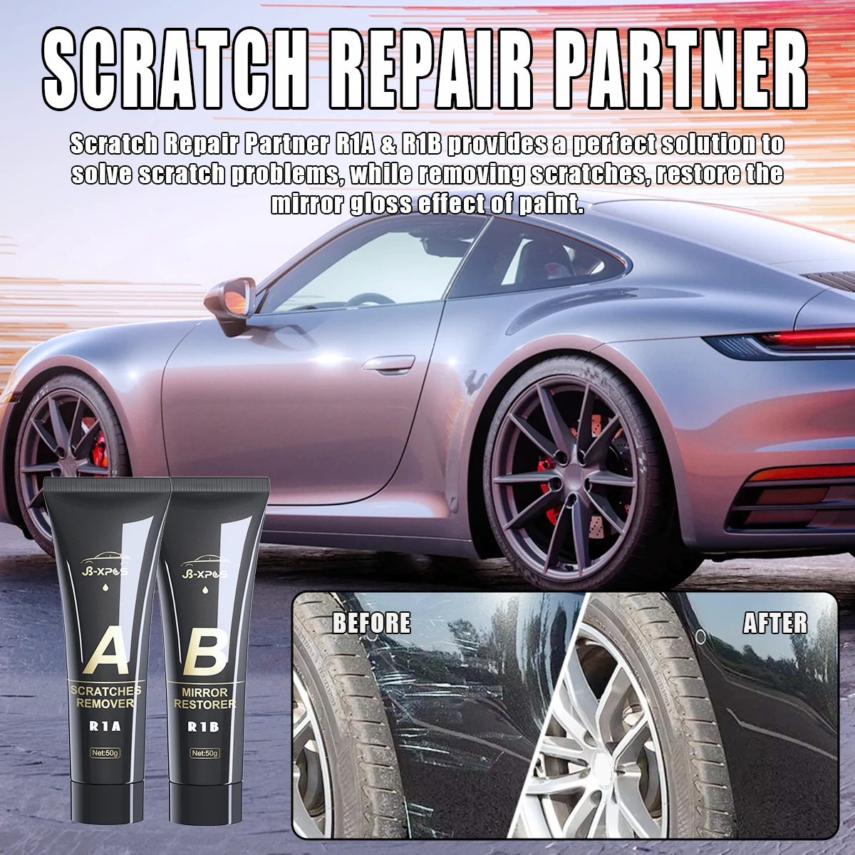 น้ำยาขัดลบรอยขีดข่วนรถยนต์ ชุด - Car Scratch Repair Polishing Wax Paste บทวิจารณ์และราคา