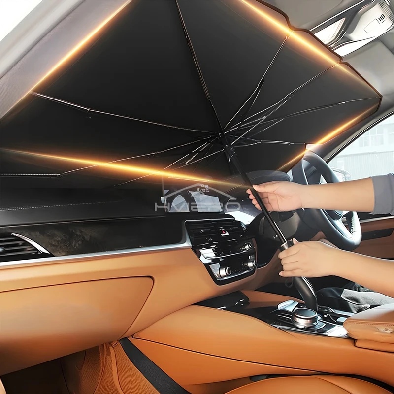 ของขวัญเล็กๆ สำหรับถุงเท้าคริส - Car Sunshade Windshield Umbrella Foldable บทวิจารณ์และราคา