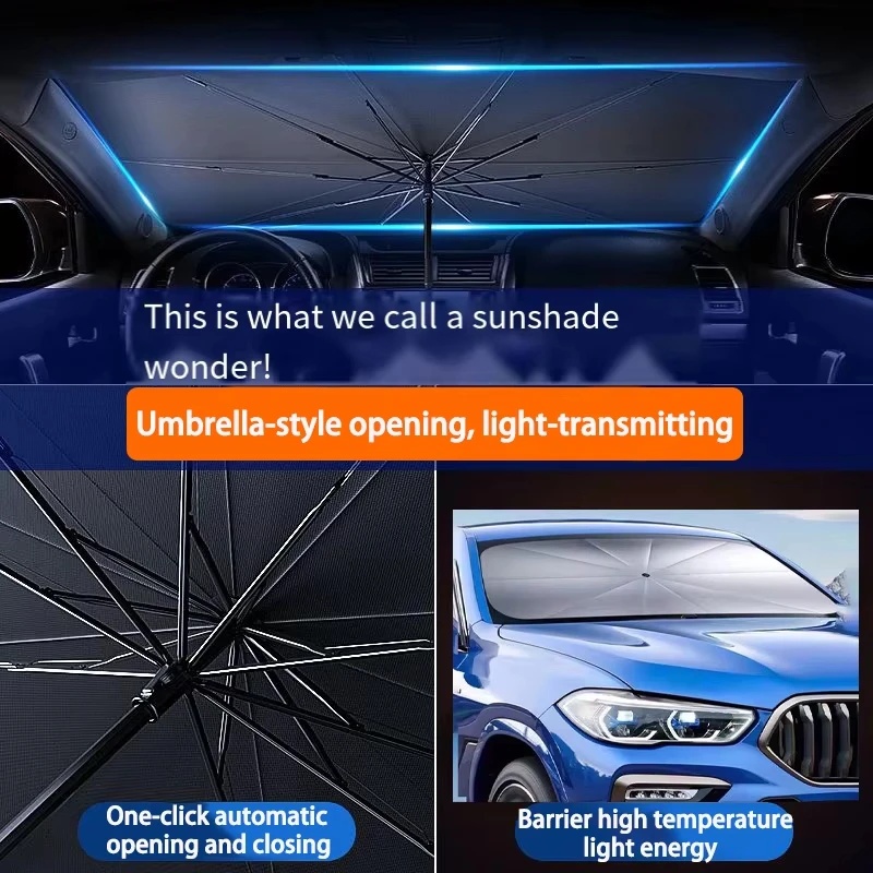 ของขวัญเล็กๆ สำหรับถุงเท้าคริส - Car Sunshade Windshield Umbrella Foldable บทวิจารณ์และราคา