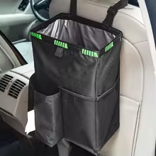 ถุงขยะกันน้ำสำหรับรถยนต์สีดำ ถ - Waterproof Car Trash Can With Lid บทวิจารณ์และราคา