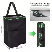 ถุงขยะกันน้ำสำหรับรถยนต์สีดำ ถ - Waterproof Car Trash Can With Lid บทวิจารณ์และราคา