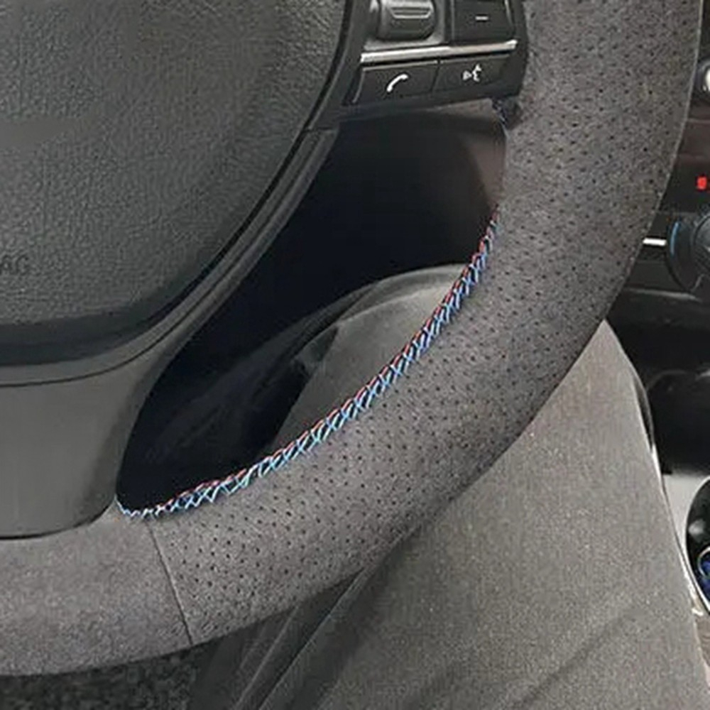 ที่ปิดพวงมาลัยรถยนต์หนังนิ่มกั - Car Steering Wheel Cover Anti Slip Breathable บทวิจารณ์และราคา