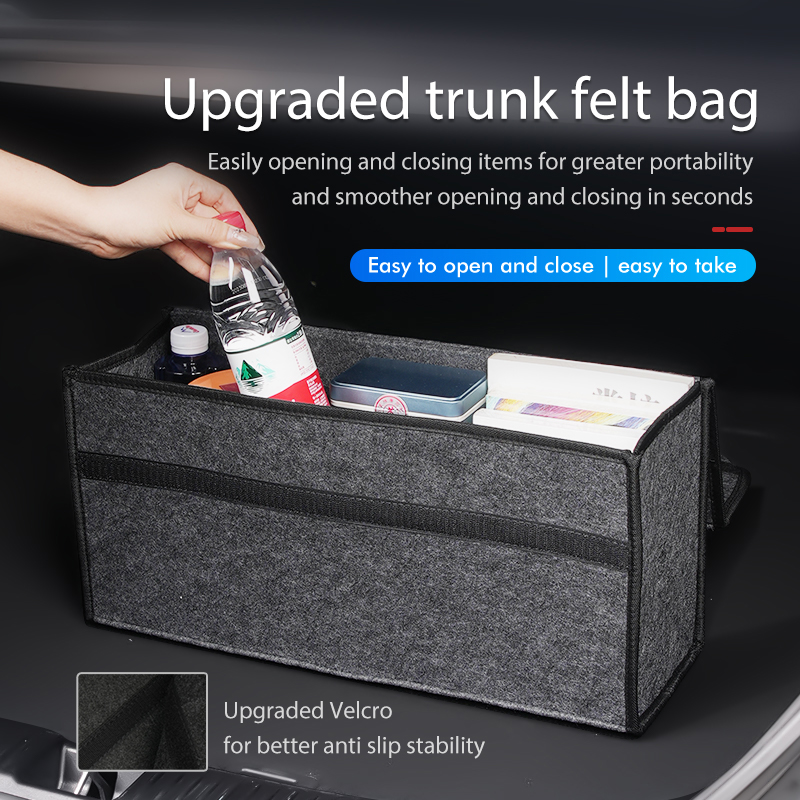 กล่องเก็บของท้ายรถแบบพกพา อุปก - Car Trunk Organizer Foldable Storage Box บทวิจารณ์และราคา