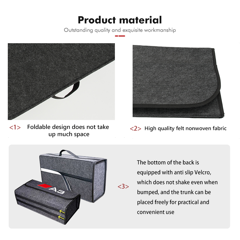 กล่องเก็บของท้ายรถแบบพกพา อุปก - Car Trunk Organizer Foldable Storage Box บทวิจารณ์และราคา