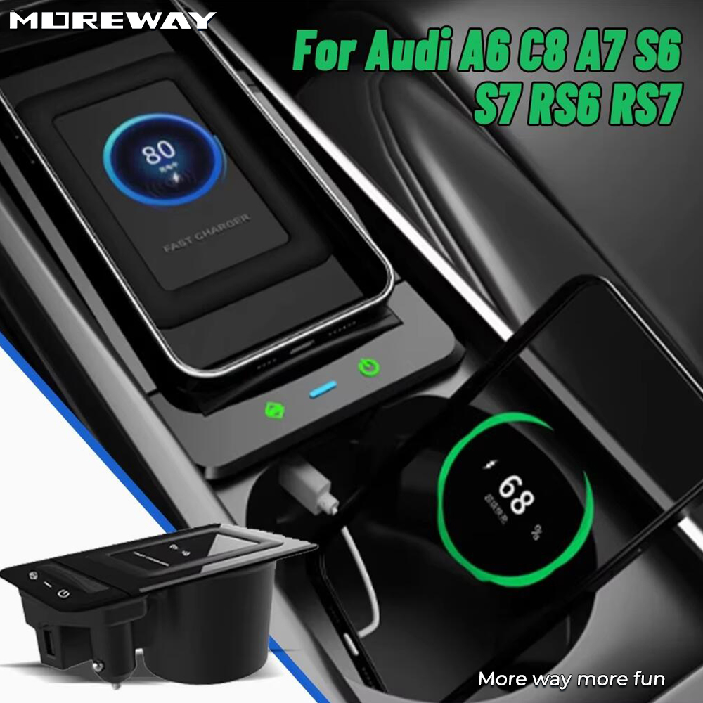 ที่วางโทรศัพท์มือถือแบบไร้สายพ - Wireless Car Charger Mount Fast Charging บทวิจารณ์และราคา