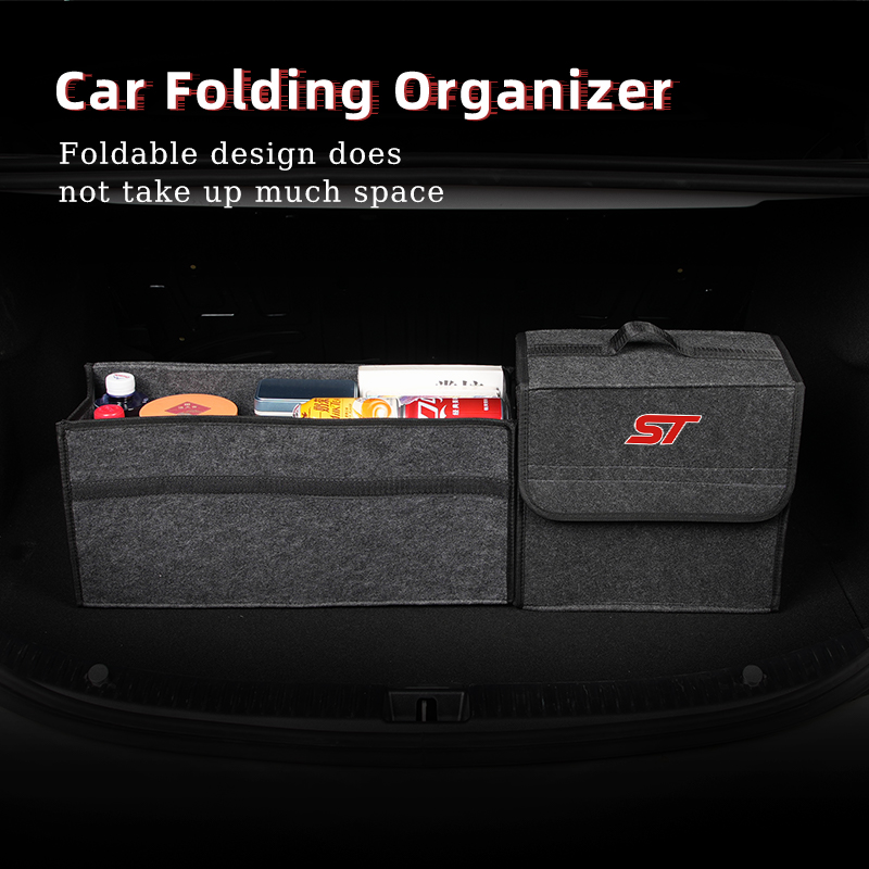 กระเป๋าจัดระเบียบท้ายรถแบบพับไ - Car Trunk Organizer Foldable Storage Box บทวิจารณ์และราคา